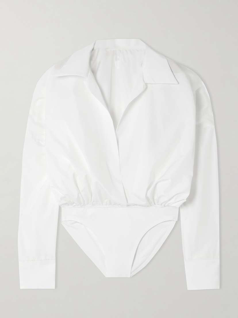 Супер боди хаботай Norma Kamali, белый
Супер боди хаботай Norma Kamali, белый