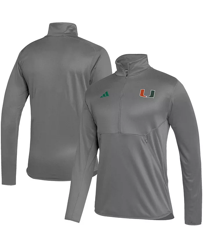 Мужская серая толстовка Miami Hurricanes 2023 Sideline AEROREADY с полузастежкой adidas
Мужская серая толстовка Miami Hurricanes 2023 Sideline AEROREADY с полузастежкой adidas