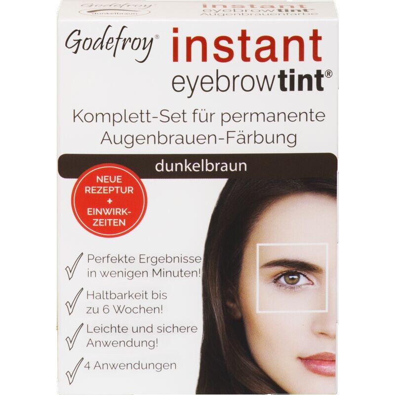 Полный набор Instant Eyebrow Tint для перманентного окрашивания бровей темно-коричневого цвета Godefroy, 1 шт.
Полный набор Instant Eyebrow Tint для перманентного окрашивания бровей темно-коричневого цвета Godefroy, 1 шт.