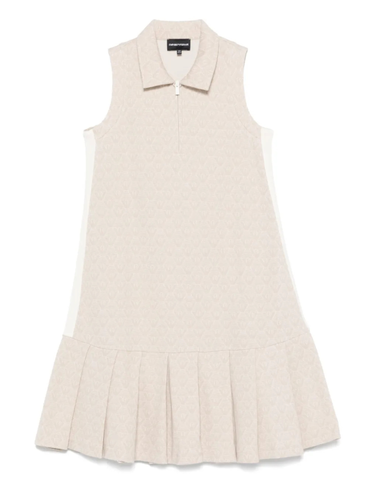 Платье с жаккардовым логотипом Emporio Armani Kids, нейтральный 
Платье с жаккардовым логотипом Emporio Armani Kids, нейтральный