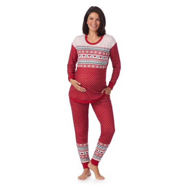 Комплект пижамы для беременных с вязаным свитером и круглым вырезом Cuddl Duds, цвет red border fairisle
Комплект пижамы для беременных с вязаным свитером и круглым вырезом Cuddl Duds, цвет red border fairisle