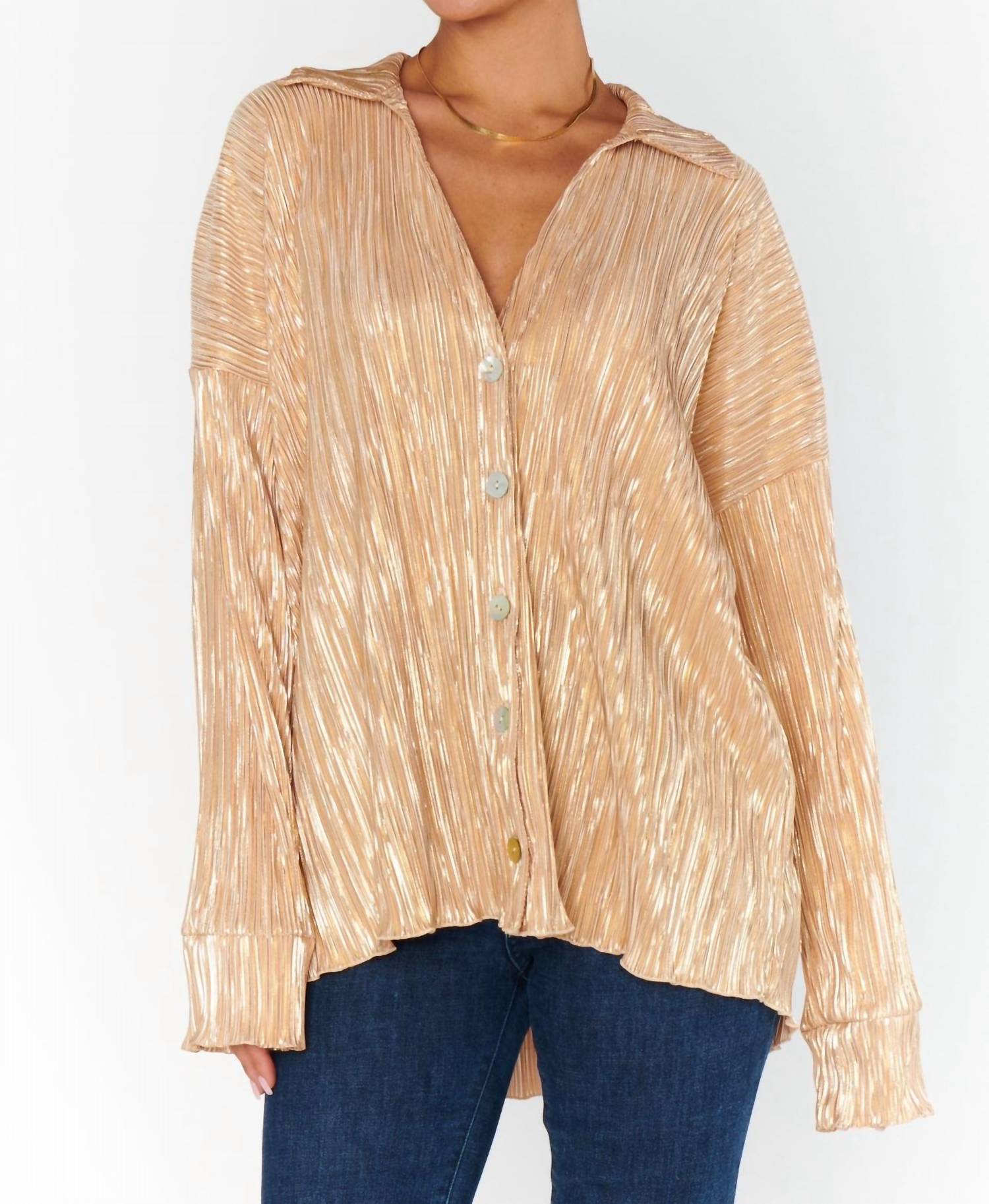 Топ Everywhere с золотой складкой Show Me Your Mumu
Топ Everywhere с золотой складкой Show Me Your Mumu