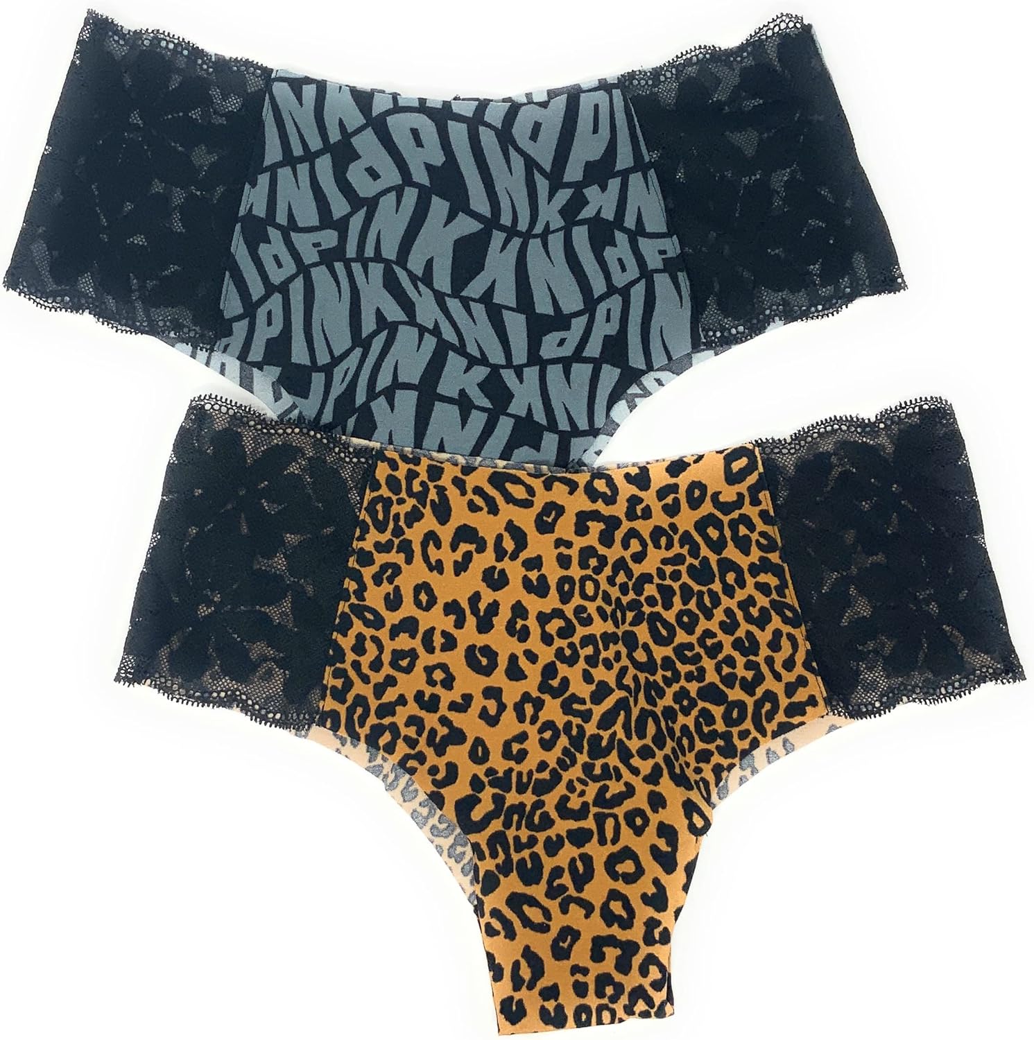 Victoria's Secret Pink No-Show Cheekster трусики, набор из 2 штук, Gray Wave Logo/Leopard
Victoria's Secret Pink No-Show Cheekster трусики, набор из 2 штук, Gray Wave Logo/Leopard