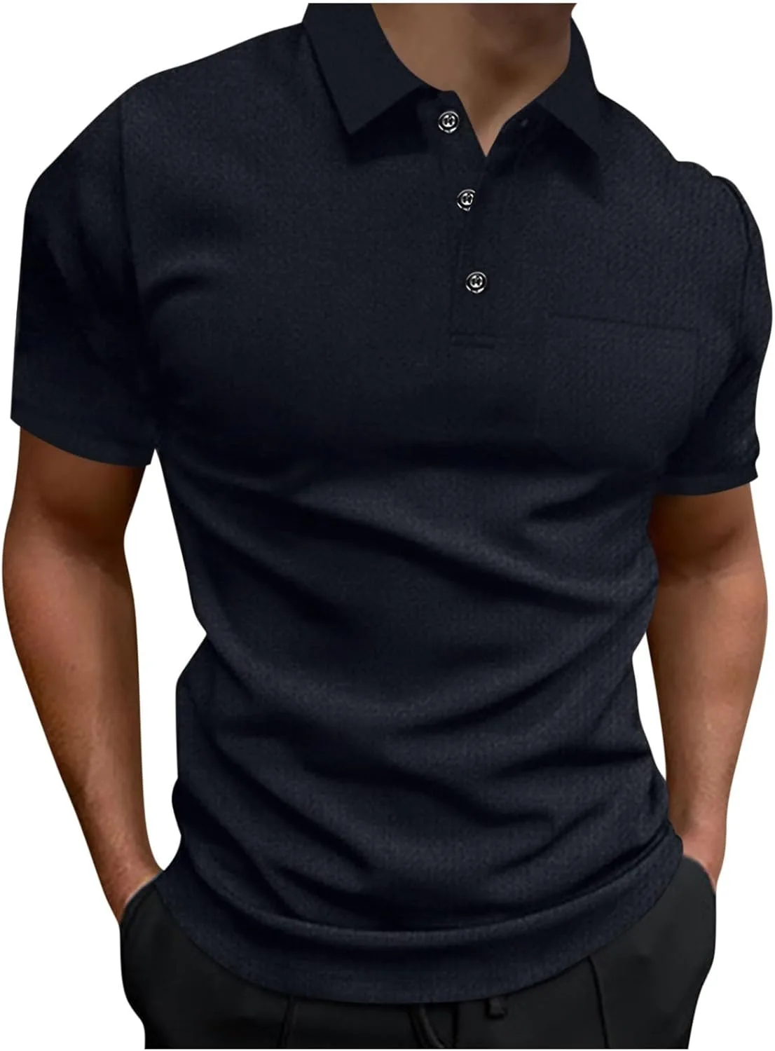 Мужская поло Waffle Slim Fit с карманом fnnxeal
Мужская поло Waffle Slim Fit с карманом fnnxeal