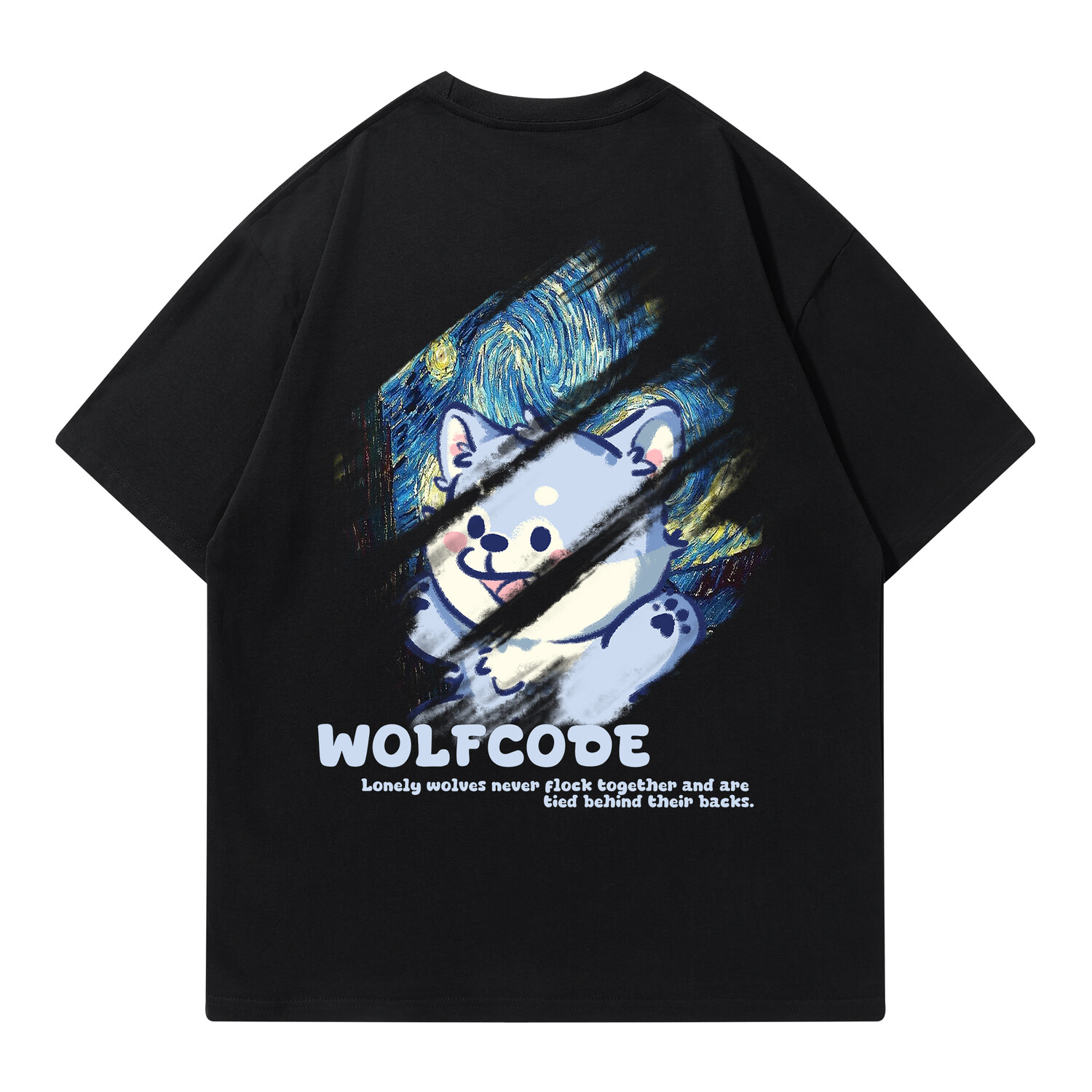 Wolf Code Футболка унисекс, Черный
Wolf Code Футболка унисекс, Черный