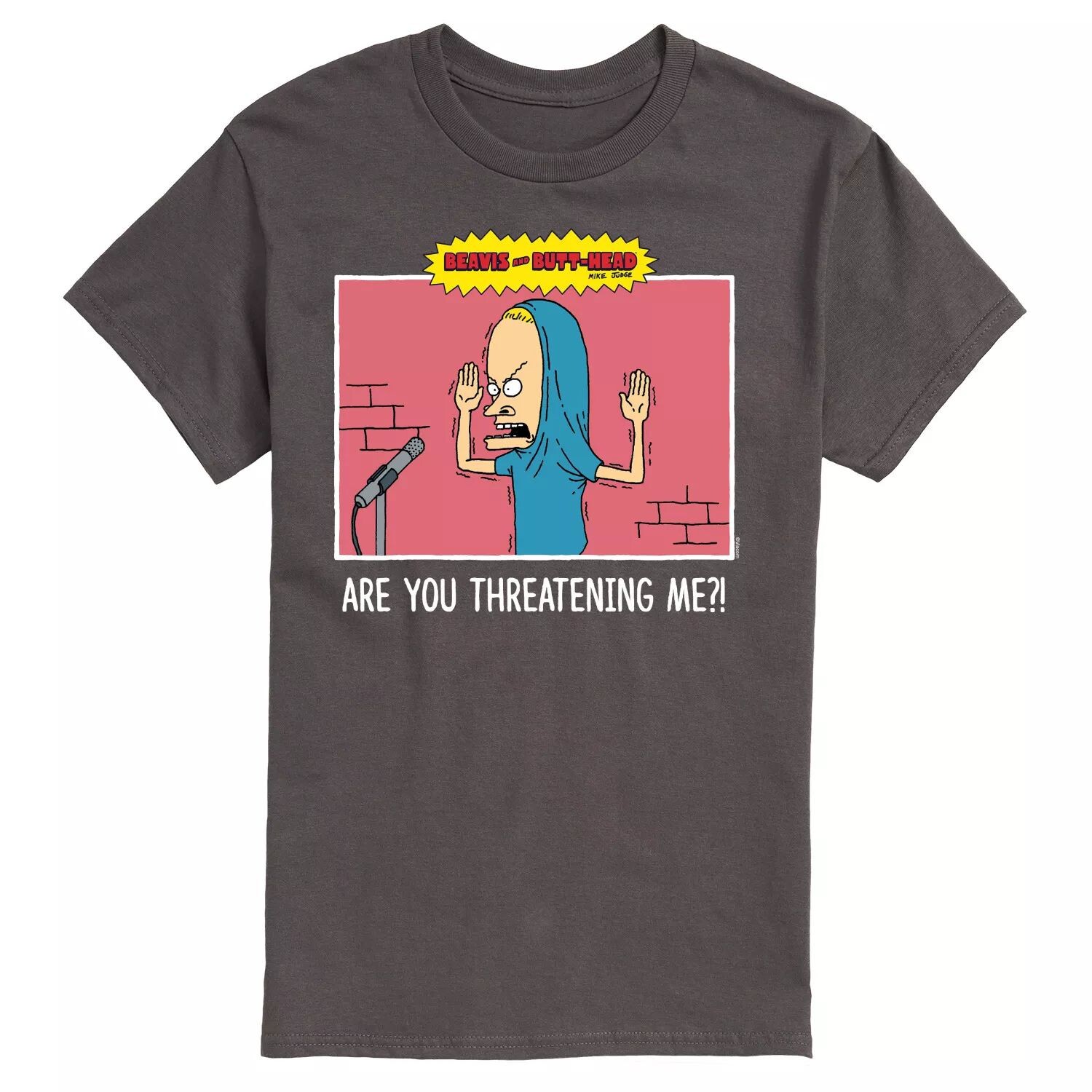 Мужская футболка Beavis And Butthead Threating Me Tee Licensed Character
Мужская футболка Beavis And Butthead Threating Me Tee Licensed Character