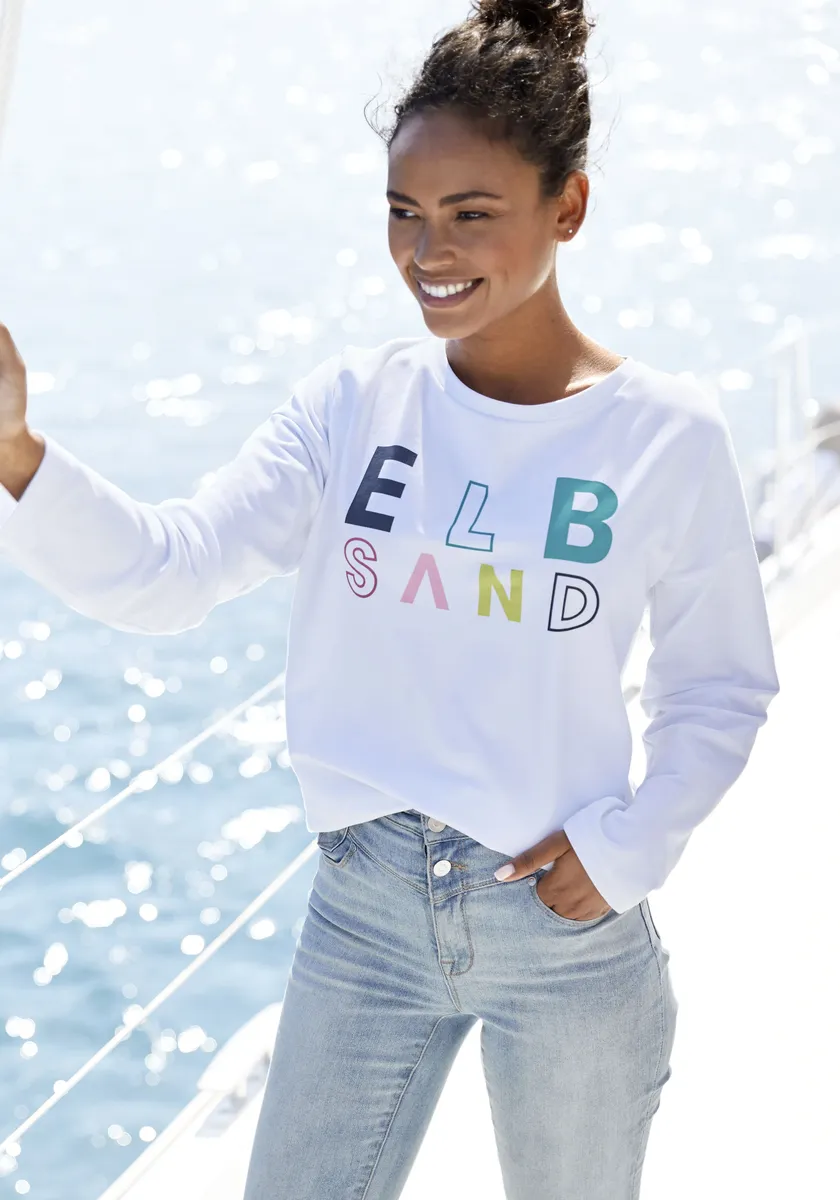 Толстовка Elbsand "Aliisa", с логотипом спереди, базового кроя, спортивно-повседневный, белый
Толстовка Elbsand "Aliisa", с логотипом спереди, базового кроя, спортивно-повседневный, белый