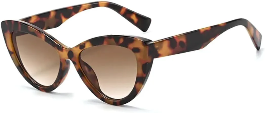 Женские солнцезащитные очки в стиле «кошачий глаз» с леопардовым принтом, ретро-дизайн, разноцветные, защита от УФ-излучения UV400 HHZZYVY, Leopard-brown
Женские солнцезащитные очки в стиле «кошачий глаз» с леопардовым принтом, ретро-дизайн, разноцветные, защита от УФ-излучения UV400 HHZZYVY, Leopard-brown