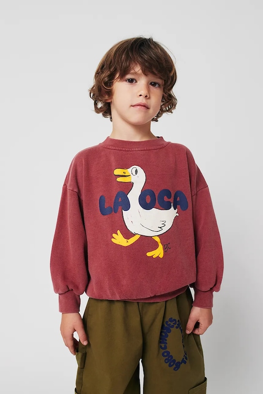 Детская хлопковая толстовка La Oca Bobo Choses, красный
Детская хлопковая толстовка La Oca Bobo Choses, красный