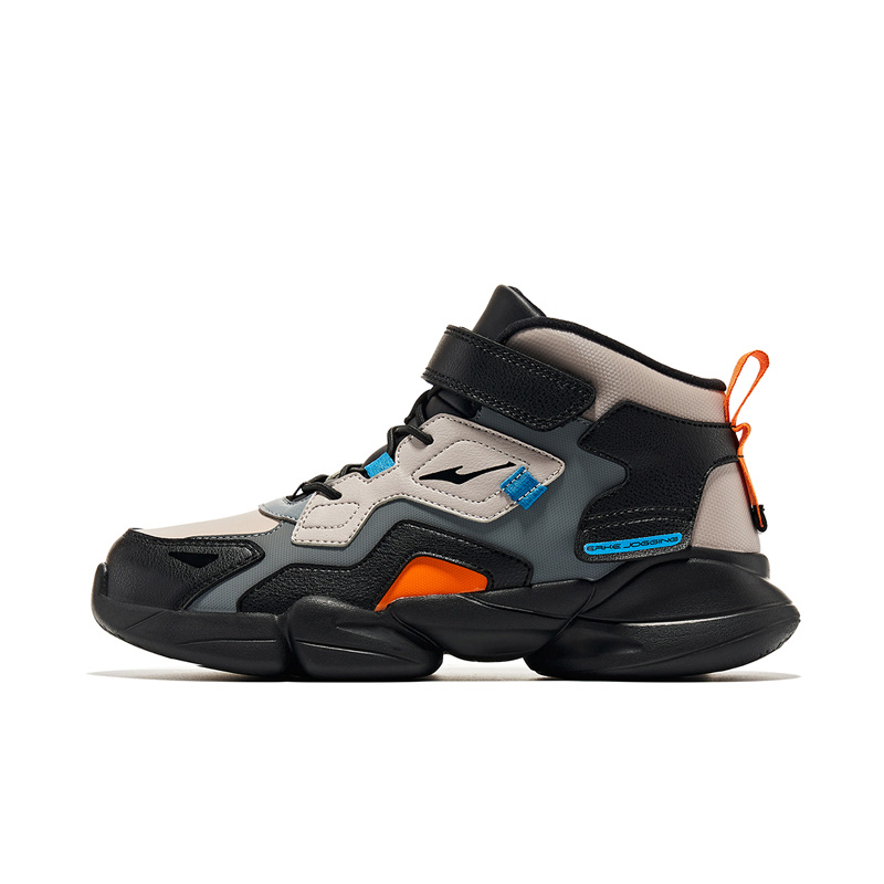 ERKE KIDS Кроссовки для бега для детей среднего, черно-серые, детские 
ERKE KIDS Кроссовки для бега для детей среднего, черно-серые, детские