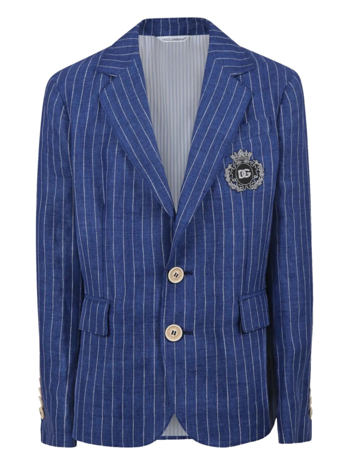 Детский льняной блейзер Dolce & Gabbana Kids, синий
Детский льняной блейзер Dolce & Gabbana Kids, синий