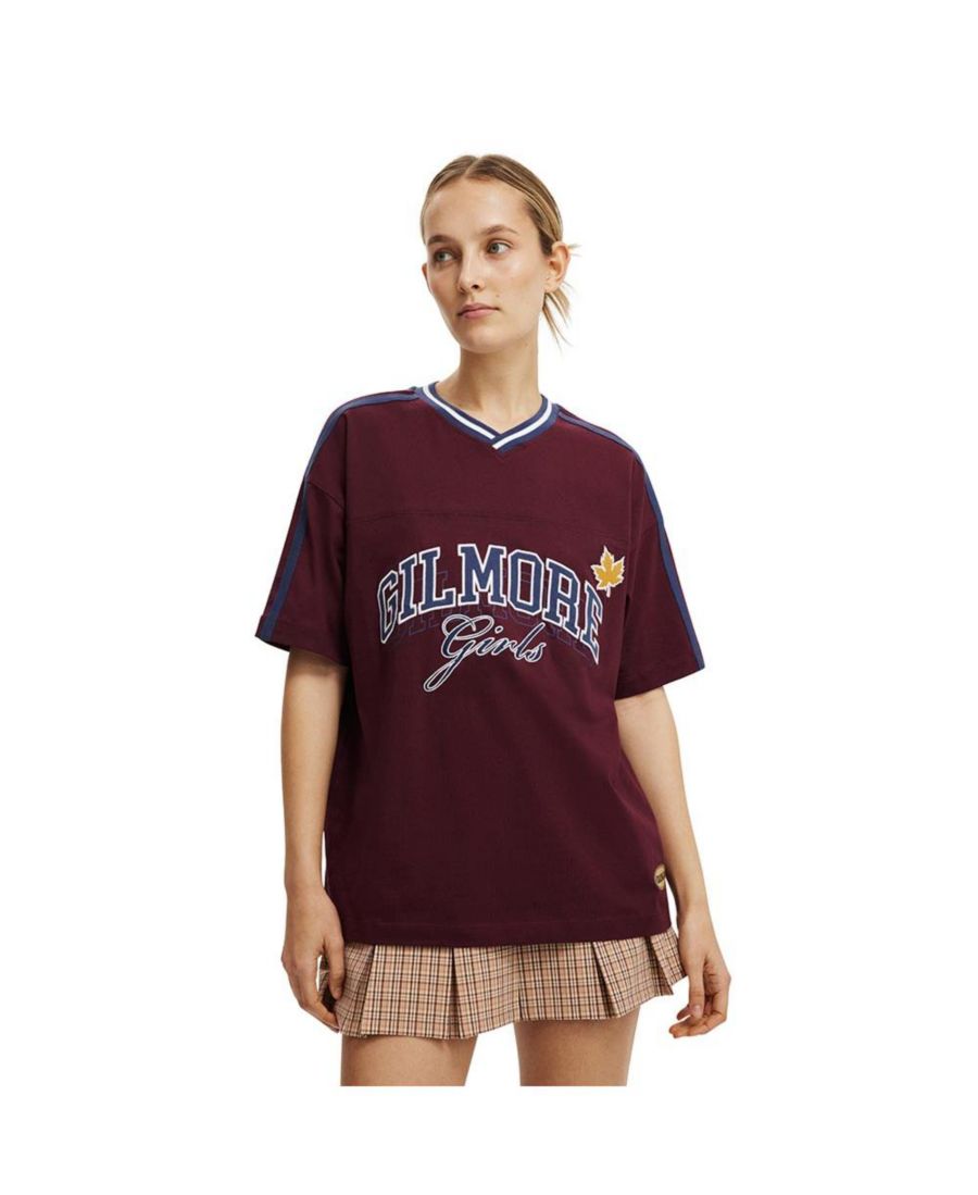 Женская футболка свободного кроя с V-образным вырезом в стиле ретро COTTON ON, Lcn wb gilmore girls / deep
Женская футболка свободного кроя с V-образным вырезом в стиле ретро COTTON ON, Lcn wb gilmore girls / deep