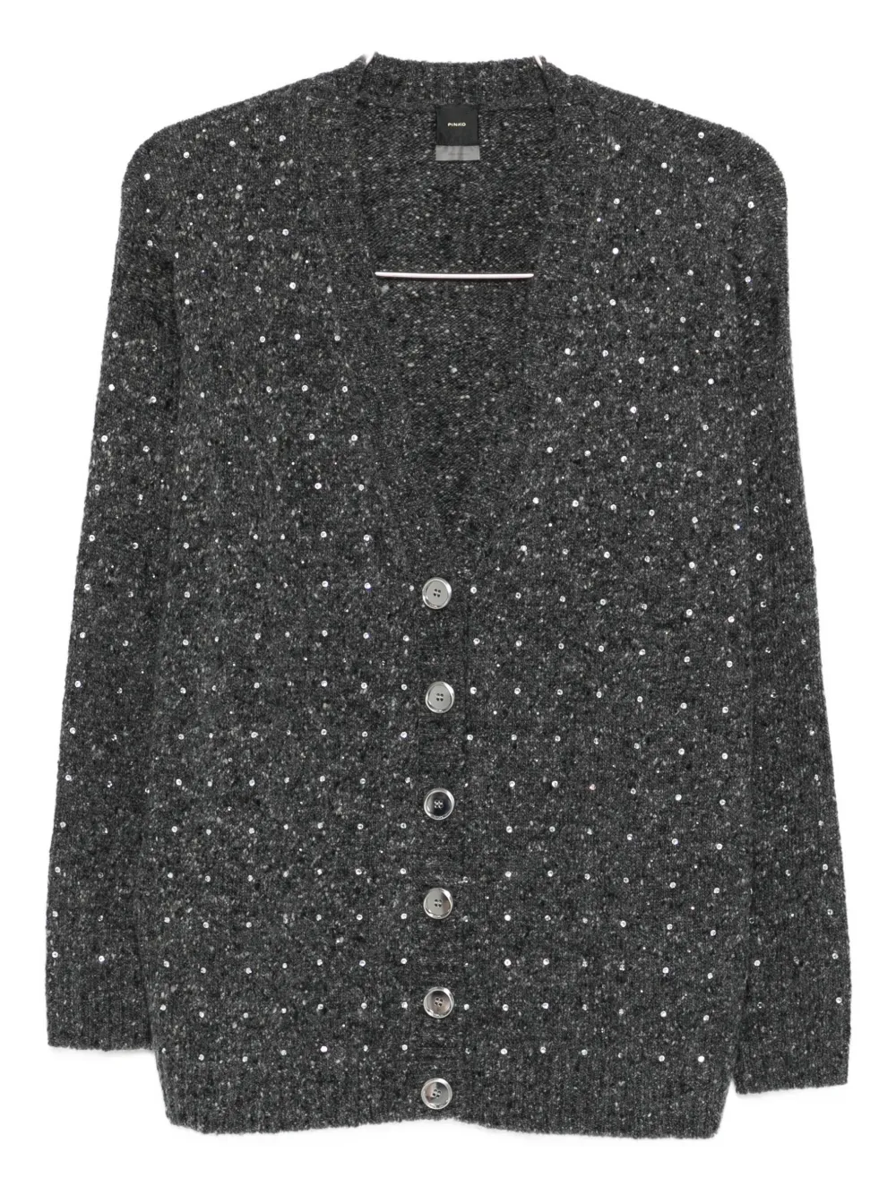Кардиган с кристаллами PINKO, серый
Кардиган с кристаллами PINKO, серый