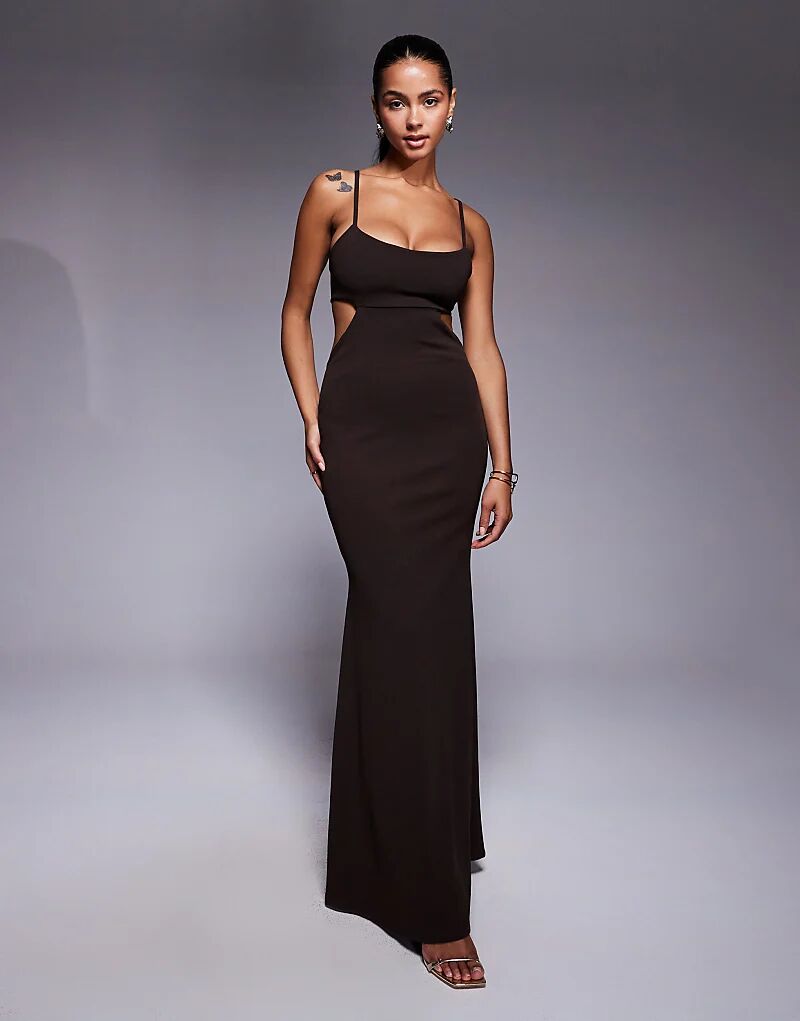 Платье макси из крепа ASOS DESIGN с подолом «рыбий хвост» и вырезами шоколадного цвета из ткани в стиле «скуба»
Платье макси из крепа ASOS DESIGN с подолом «рыбий хвост» и вырезами шоколадного цвета из ткани в стиле «скуба»
