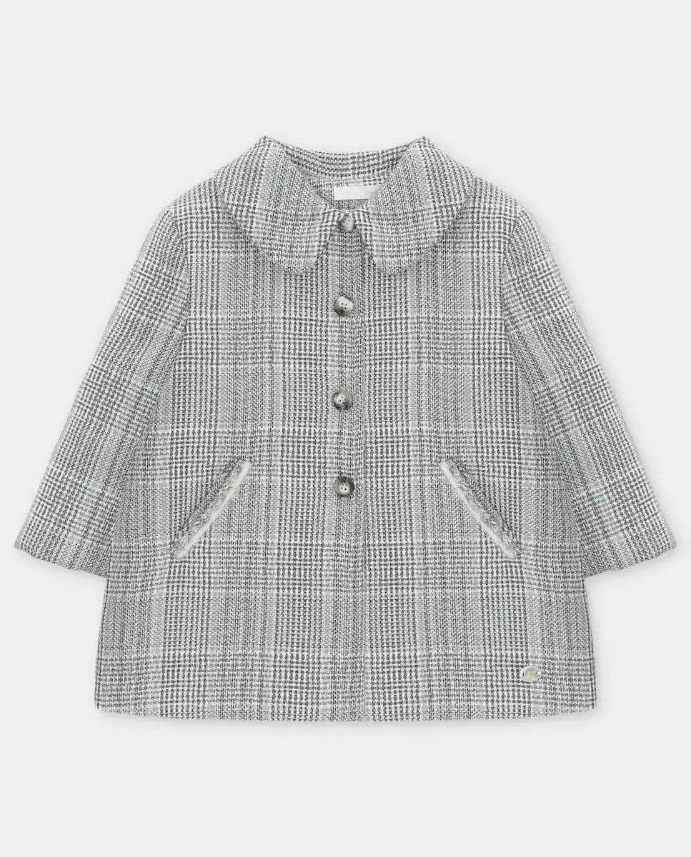 Детское пальто с мелким клетчатым принтом в сером цвете Martín Aranda
Детское пальто с мелким клетчатым принтом в сером цвете Martín Aranda