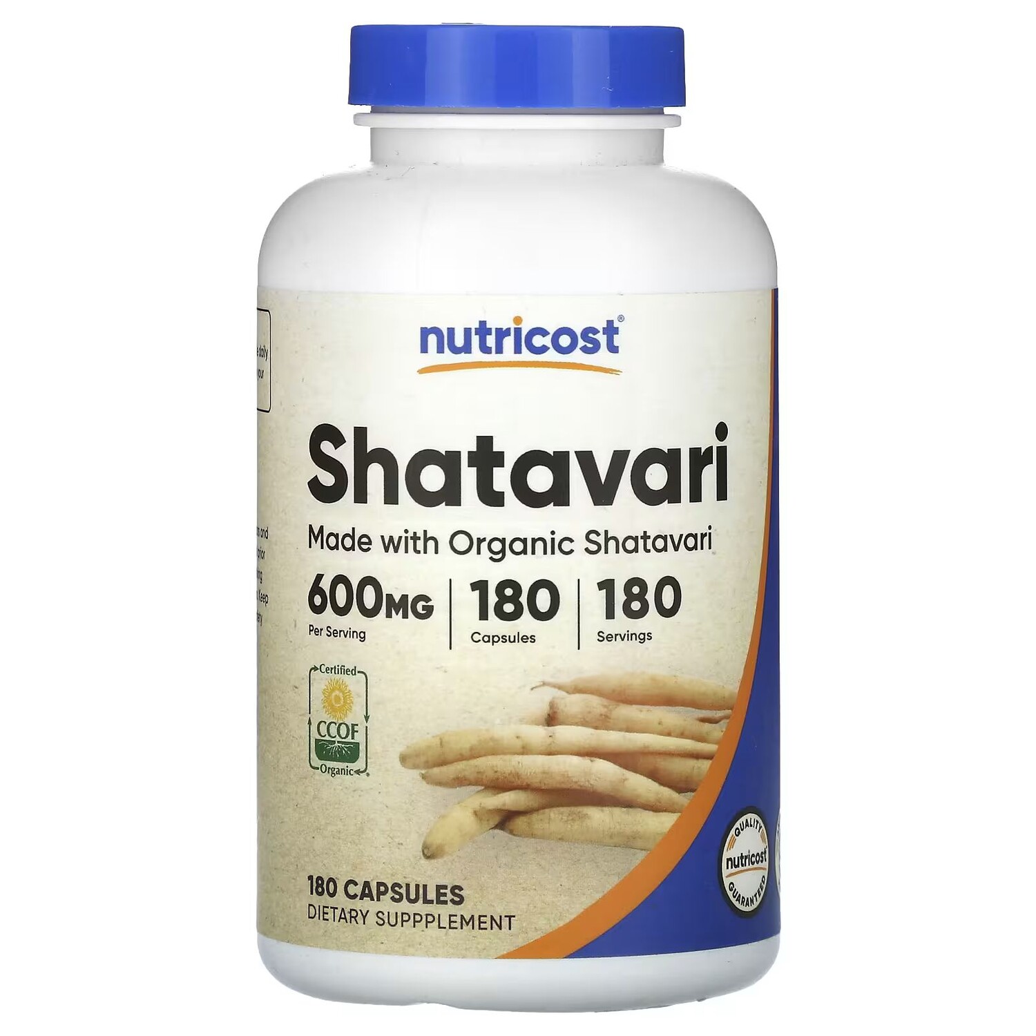 Шатавари, 600 мг, 180 капсул Nutricost
Шатавари, 600 мг, 180 капсул Nutricost