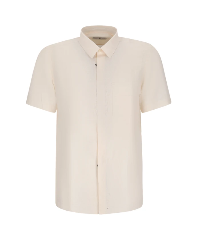 Стильная рубашка с короткими рукавами и нашивками Pt Torino, белый
Стильная рубашка с короткими рукавами и нашивками Pt Torino, белый