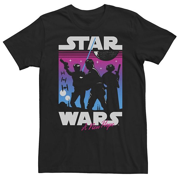 Футболка Big & Tall с градиентным силуэтом Star Wars
Футболка Big & Tall с градиентным силуэтом Star Wars