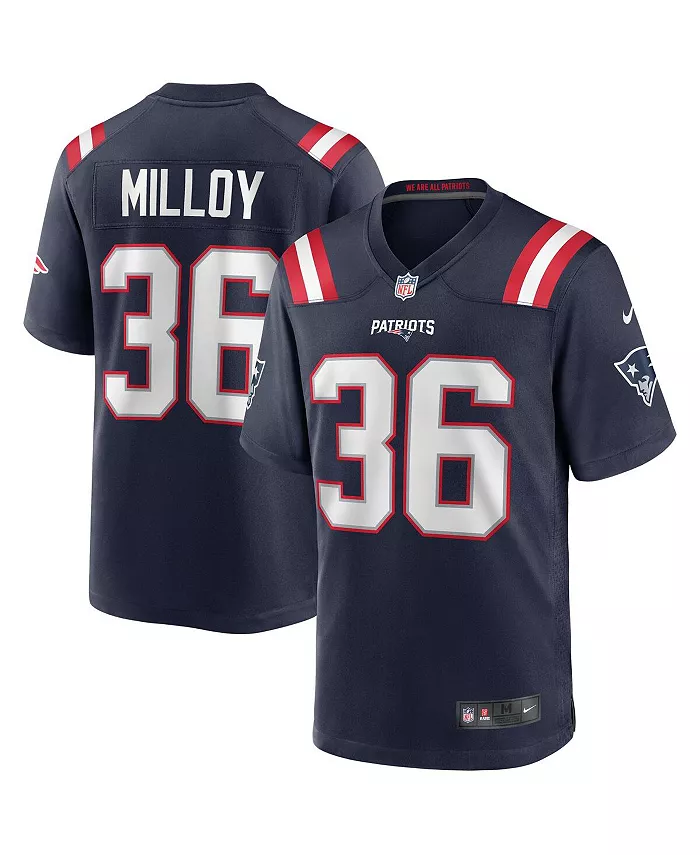 Мужская футболка игрока New England Patriots Lawyer Milloy в синем цвете, вышедшая из игры Nike
Мужская футболка игрока New England Patriots Lawyer Milloy в синем цвете, вышедшая из игры Nike