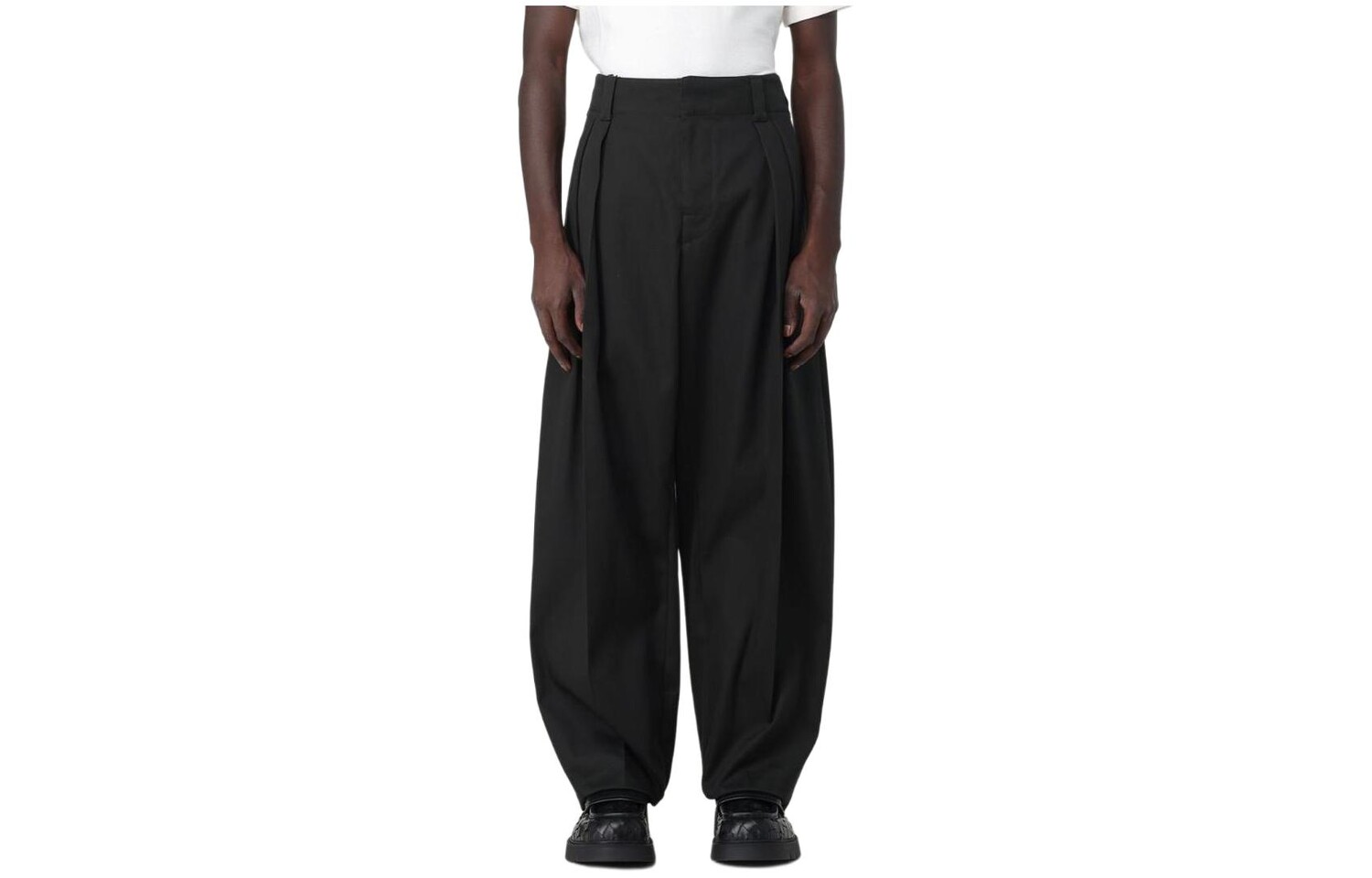 Повседневные брюки мужские черные Bottega Veneta, черный 
Повседневные брюки мужские черные Bottega Veneta, черный