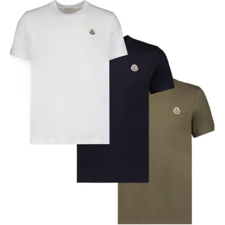 Пачка из трех футболок с круглым вырезом Moncler, коричневый
Пачка из трех футболок с круглым вырезом Moncler, коричневый