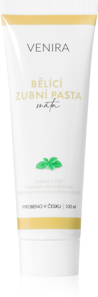 Отбеливающая зубная паста Venira, mint 100 мл
Отбеливающая зубная паста Venira, mint 100 мл