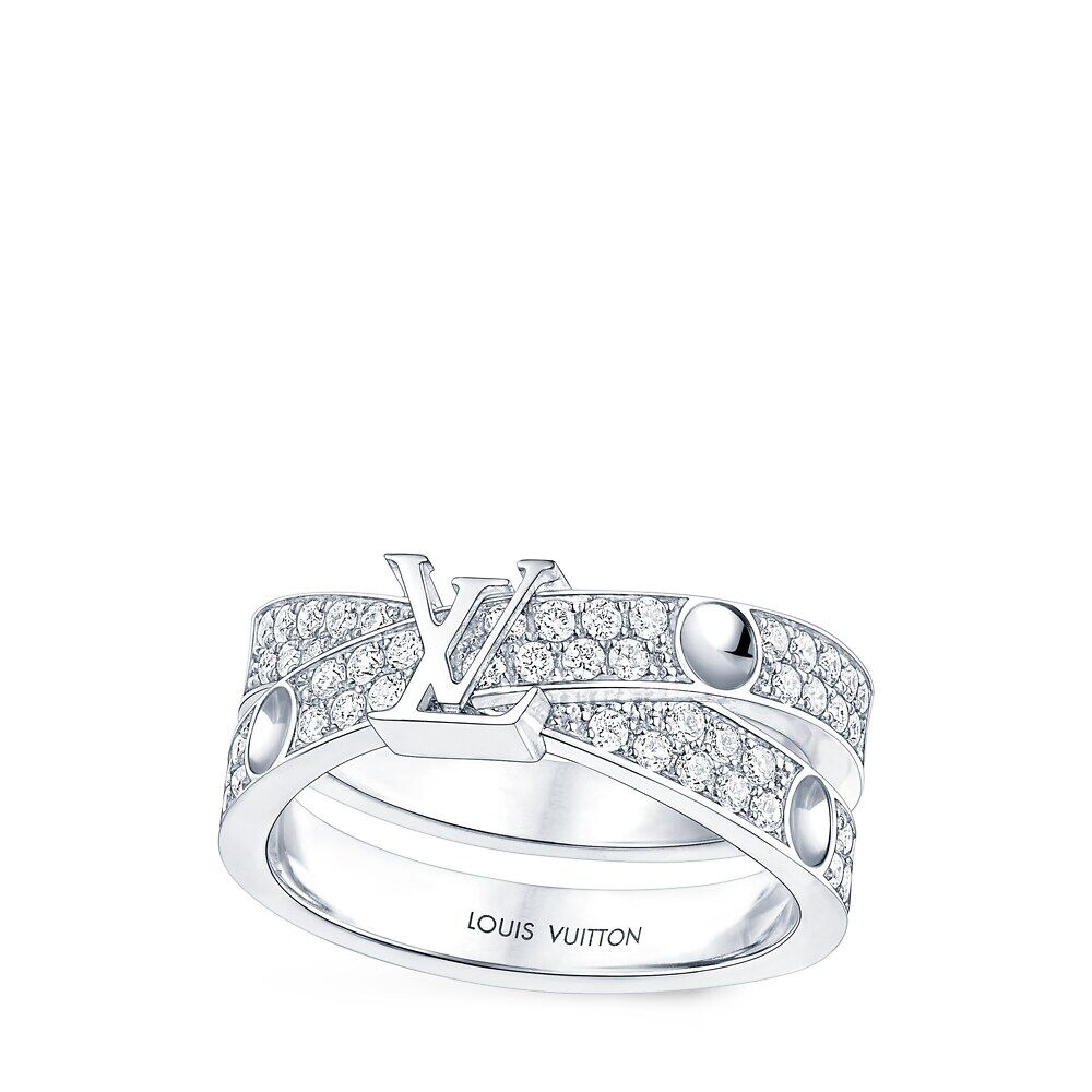 Кольцо Empreinte, белое золото и бриллианты Louis Vuitton, серебряный
Кольцо Empreinte, белое золото и бриллианты Louis Vuitton, серебряный