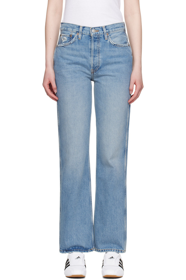 Высокие свободные джинсы Re/Done, синий
Высокие свободные джинсы Re/Done, синий