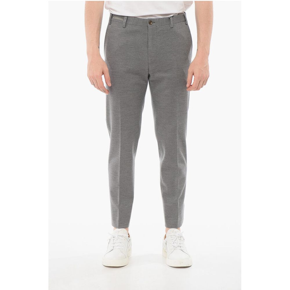 Брюки из шерстяного джерси с боковыми трикотажными полосками Corneliani, серый
Брюки из шерстяного джерси с боковыми трикотажными полосками Corneliani, серый