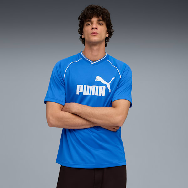 Мужская футбольная майка Puma Essentials, синий
Мужская футбольная майка Puma Essentials, синий