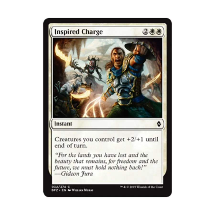 CCG Вдохновленный заряд (С), MTG - Battle for Zendikar
CCG Вдохновленный заряд (С), MTG - Battle for Zendikar