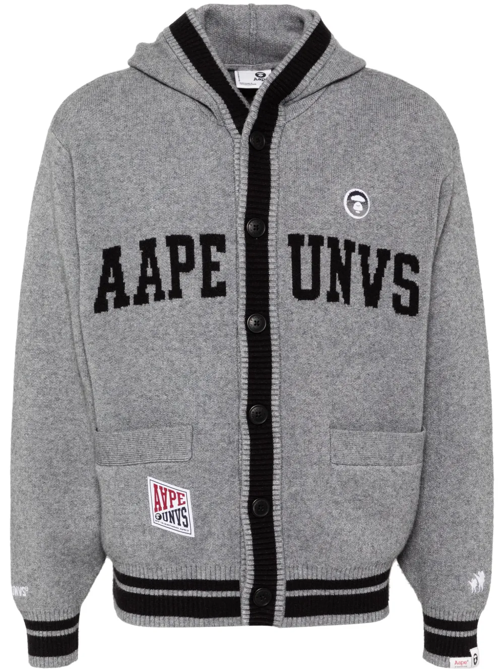 Кардиган с логотипом AAPE BY *A BATHING APE, серый
Кардиган с логотипом AAPE BY *A BATHING APE, серый