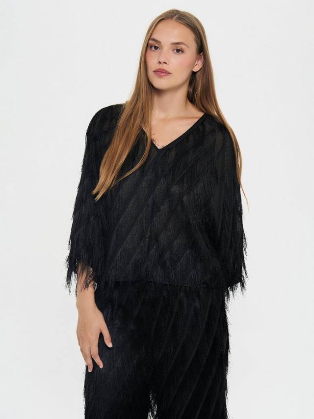 Текстурная блузка Nancy с V-образным вырезом Saint Tropez, Black
Текстурная блузка Nancy с V-образным вырезом Saint Tropez, Black