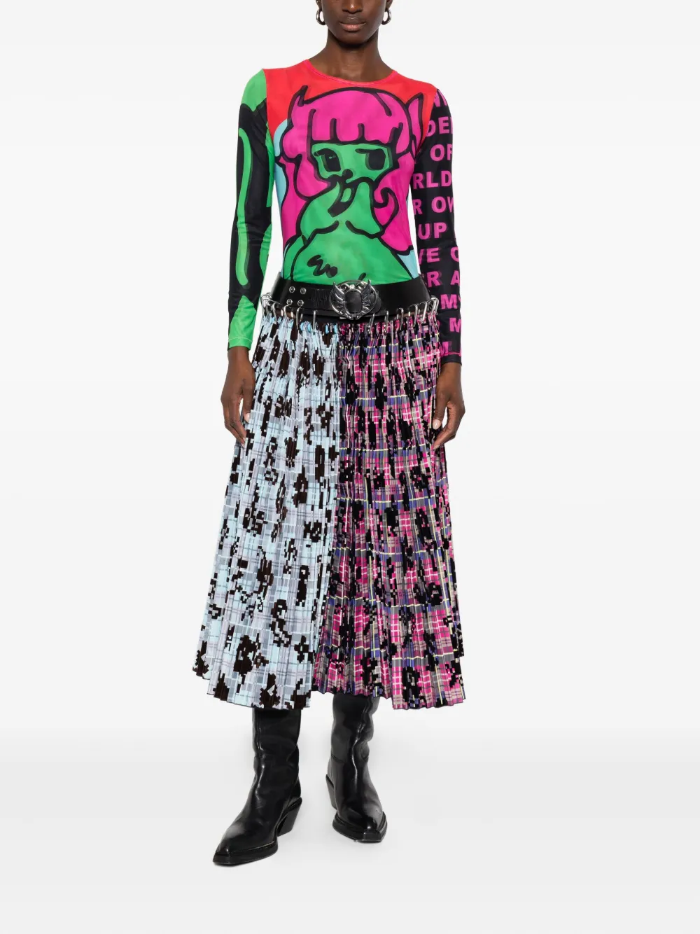 Плиссированная юбка с карабином Chopova Lowena, синий
Плиссированная юбка с карабином Chopova Lowena, синий