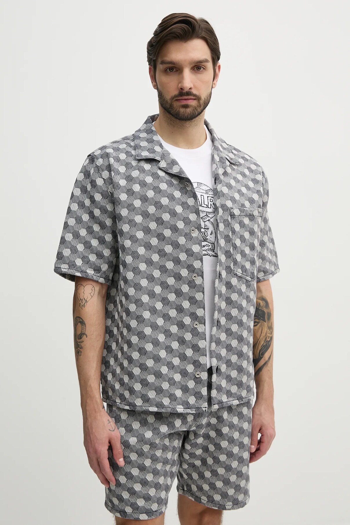 Хлопковая рубашка Balr., серый
Хлопковая рубашка Balr., серый