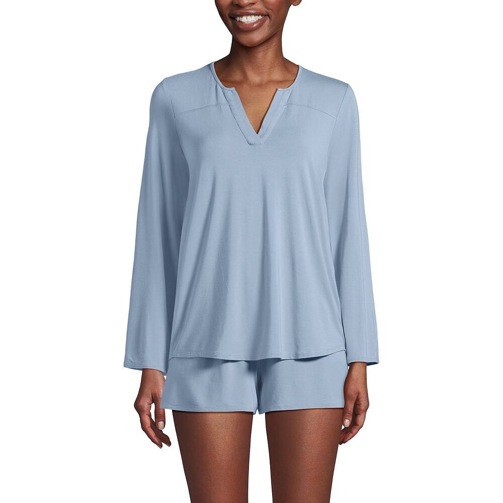 Женский комплект из легкой пижамной рубашки и пижамных шорт Lands End Cooling Lands' End, цвет Pale Slate Blue
Женский комплект из легкой пижамной рубашки и пижамных шорт Lands End Cooling Lands' End, цвет Pale Slate Blue