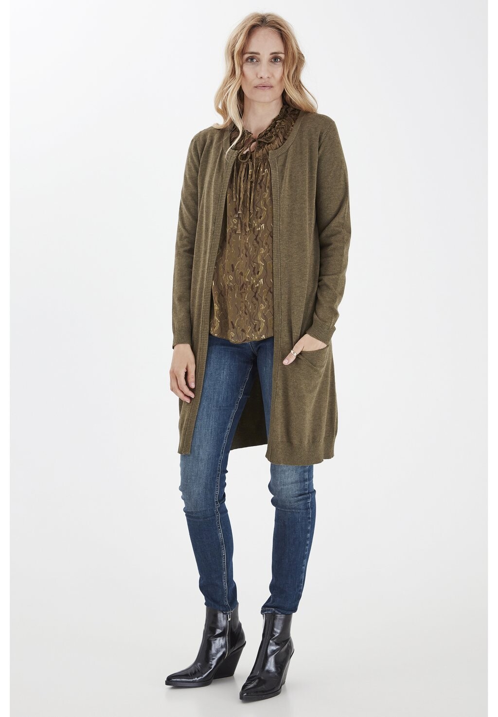 Кардиган SARA LONG PULZ, цвет Mottled Brown 
Кардиган SARA LONG PULZ, цвет Mottled Brown