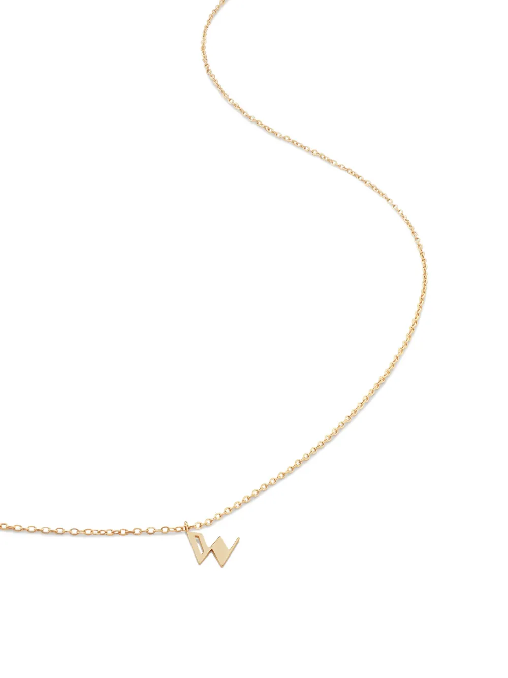Колье из желтого золота с подвеской Initial W Monica Vinader, золотой
Колье из желтого золота с подвеской Initial W Monica Vinader, золотой