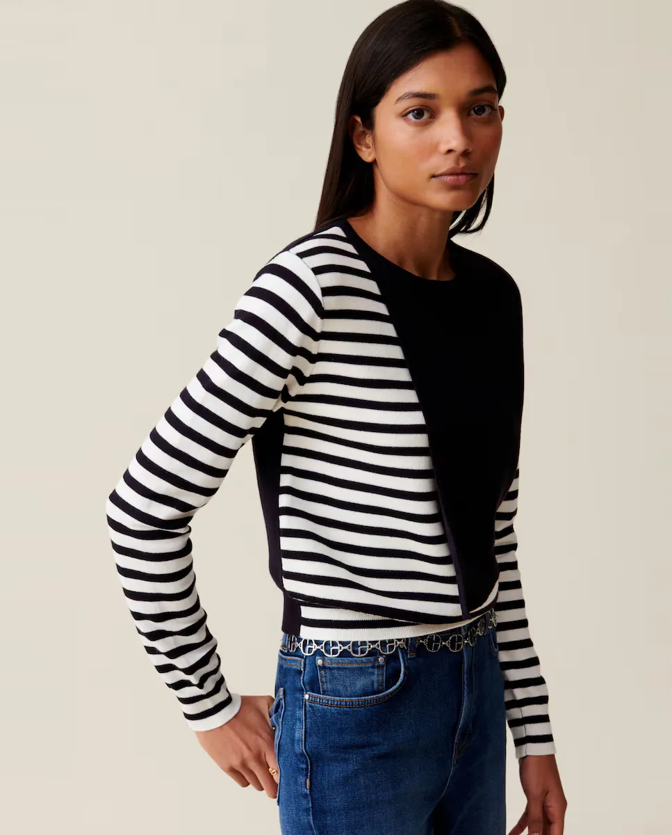 Женский короткий матросский свитер с круглым вырезом Claudie Pierlot, мультиколор
Женский короткий матросский свитер с круглым вырезом Claudie Pierlot, мультиколор