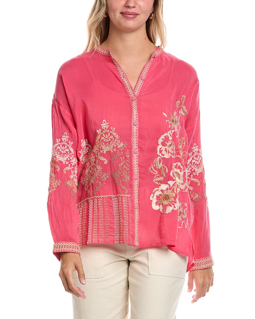 Джонни Вас Блузка с воротником мандарин Johnny Was, розовый
Джонни Вас Блузка с воротником мандарин Johnny Was, розовый
