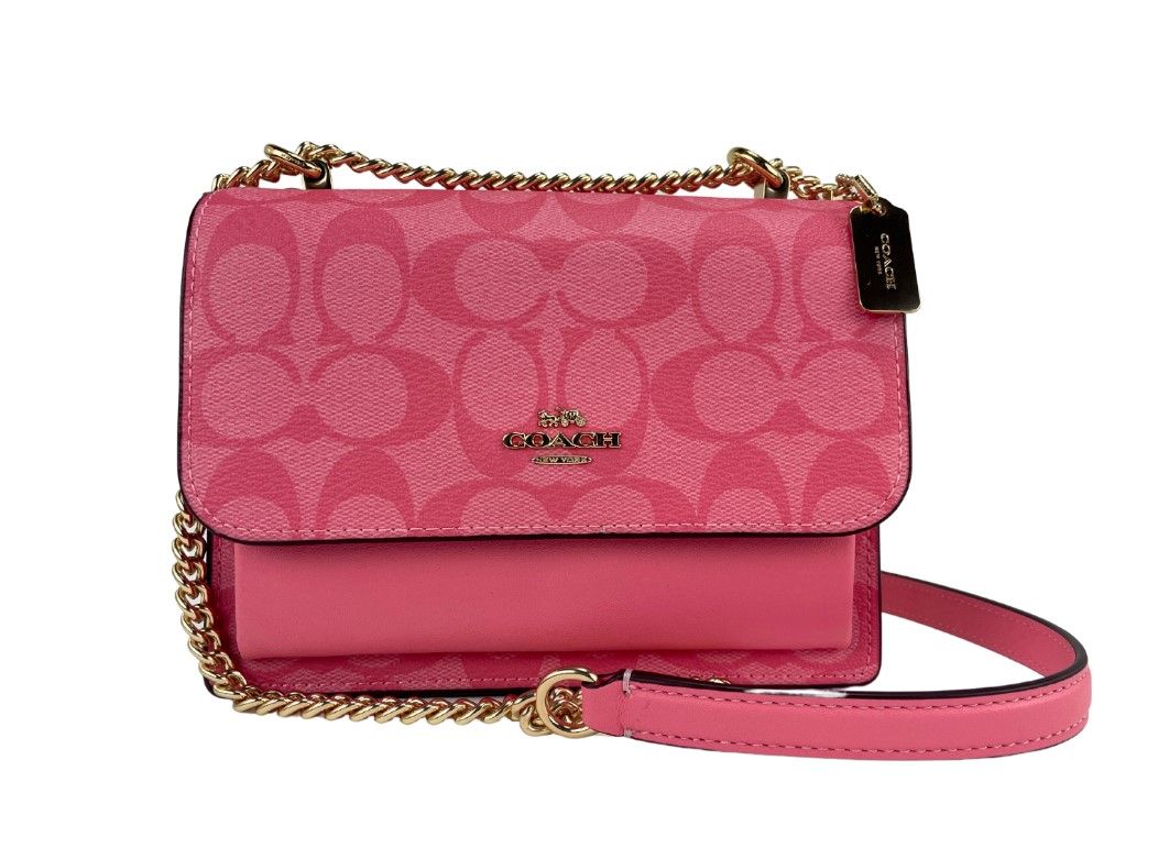 Маленькая сумка через плечо из ткани с покрытием Klare Pink Lemonade Signature Coach
Маленькая сумка через плечо из ткани с покрытием Klare Pink Lemonade Signature Coach