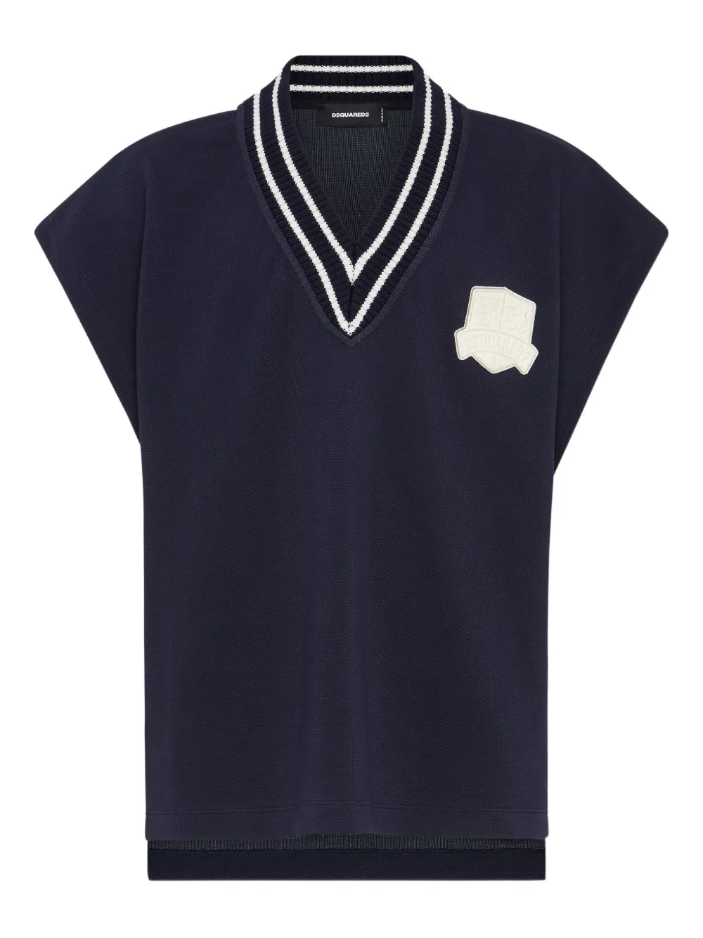 Жилет с вышитым логотипом DSQUARED2, синий
Жилет с вышитым логотипом DSQUARED2, синий