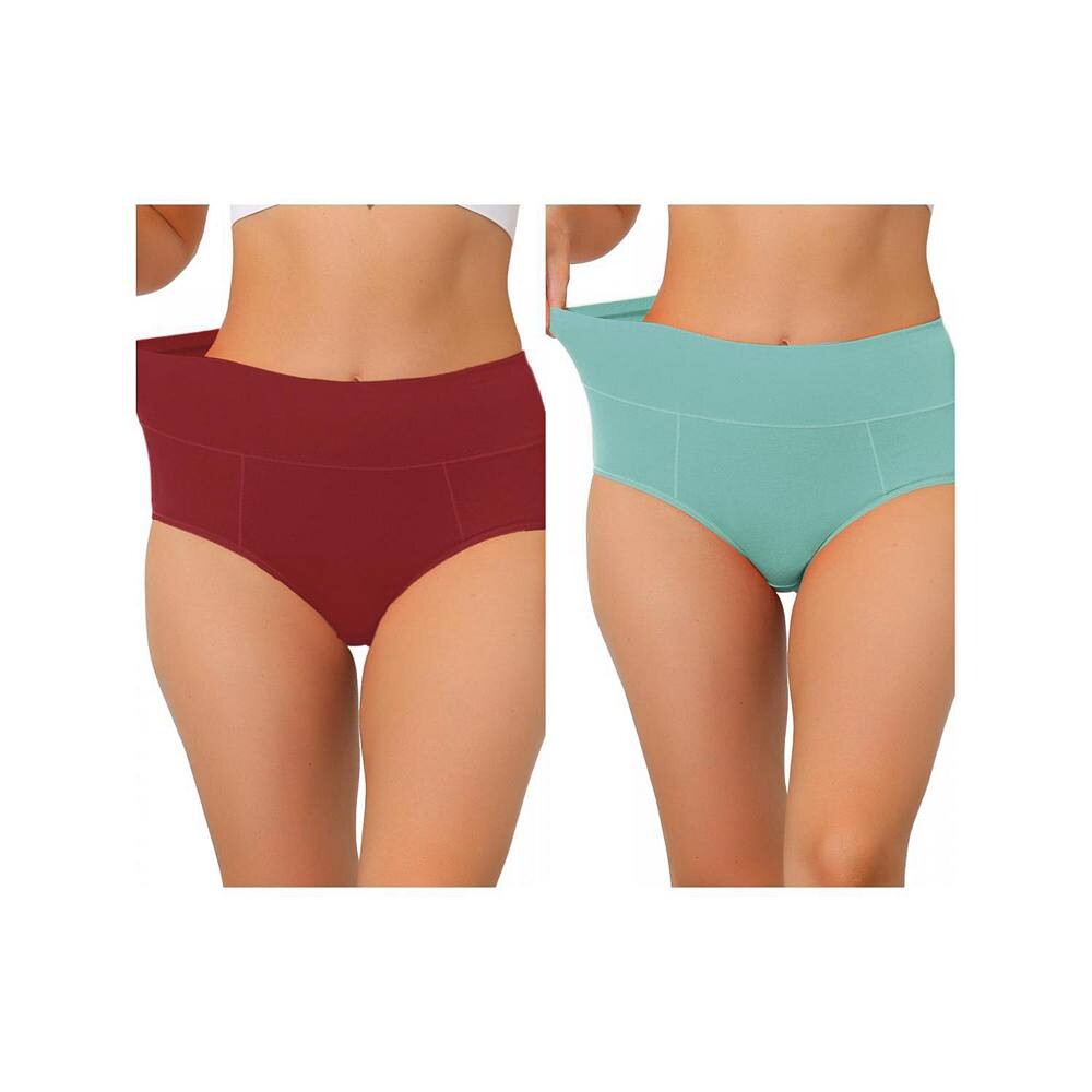 2 упаковки женского хлопкового нижнего белья с высокой талией (доступны в размерах больших размеров), нижнего белья Muti-color ALLEGRA K, цвет Burgundy Macaron Green
2 упаковки женского хлопкового нижнего белья с высокой талией (доступны в размерах больших размеров), нижнего белья Muti-color ALLEGRA K, цвет Burgundy Macaron Green