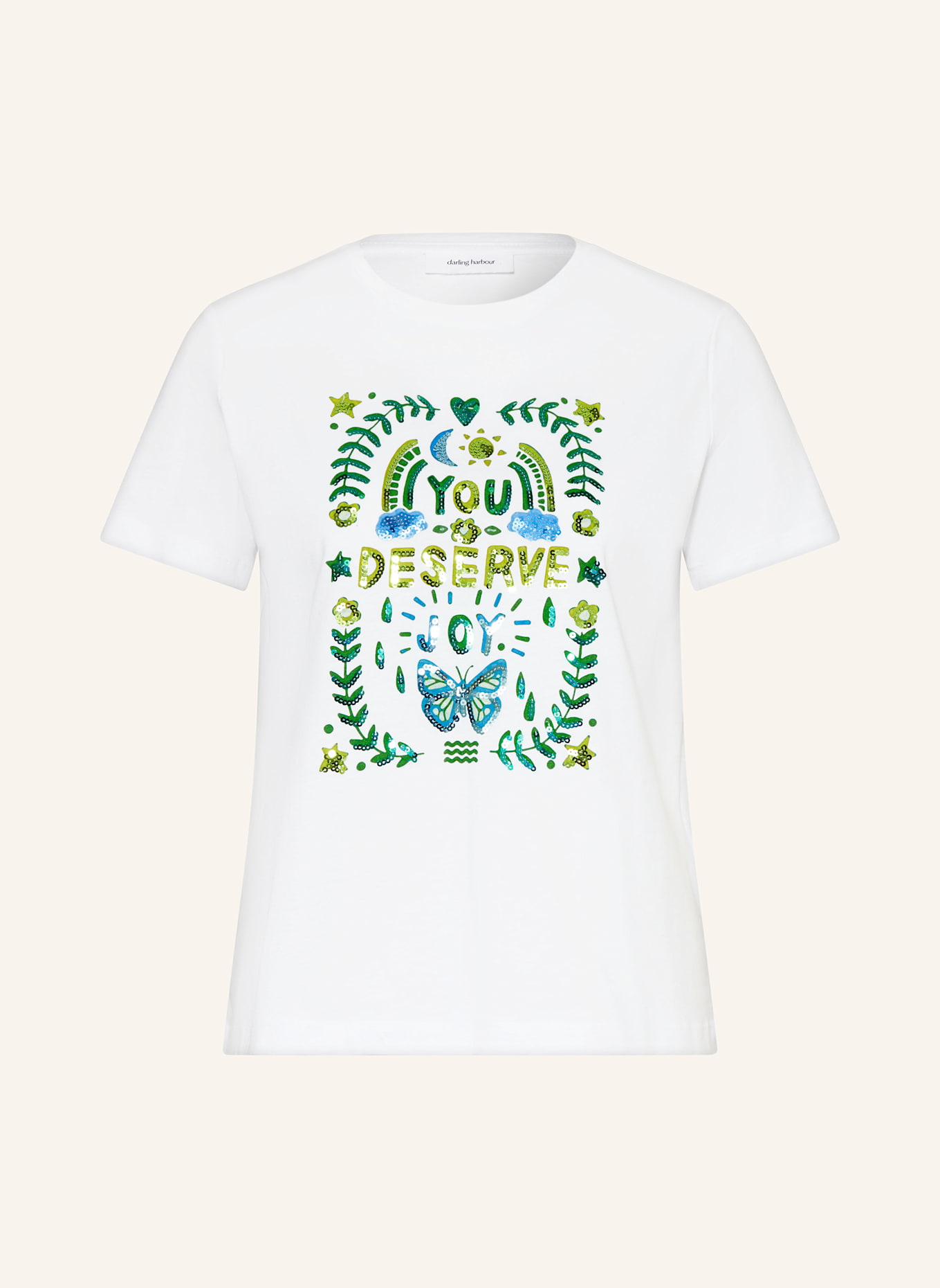 Футболка с пайетками Darling Harbour, белый
Футболка с пайетками Darling Harbour, белый