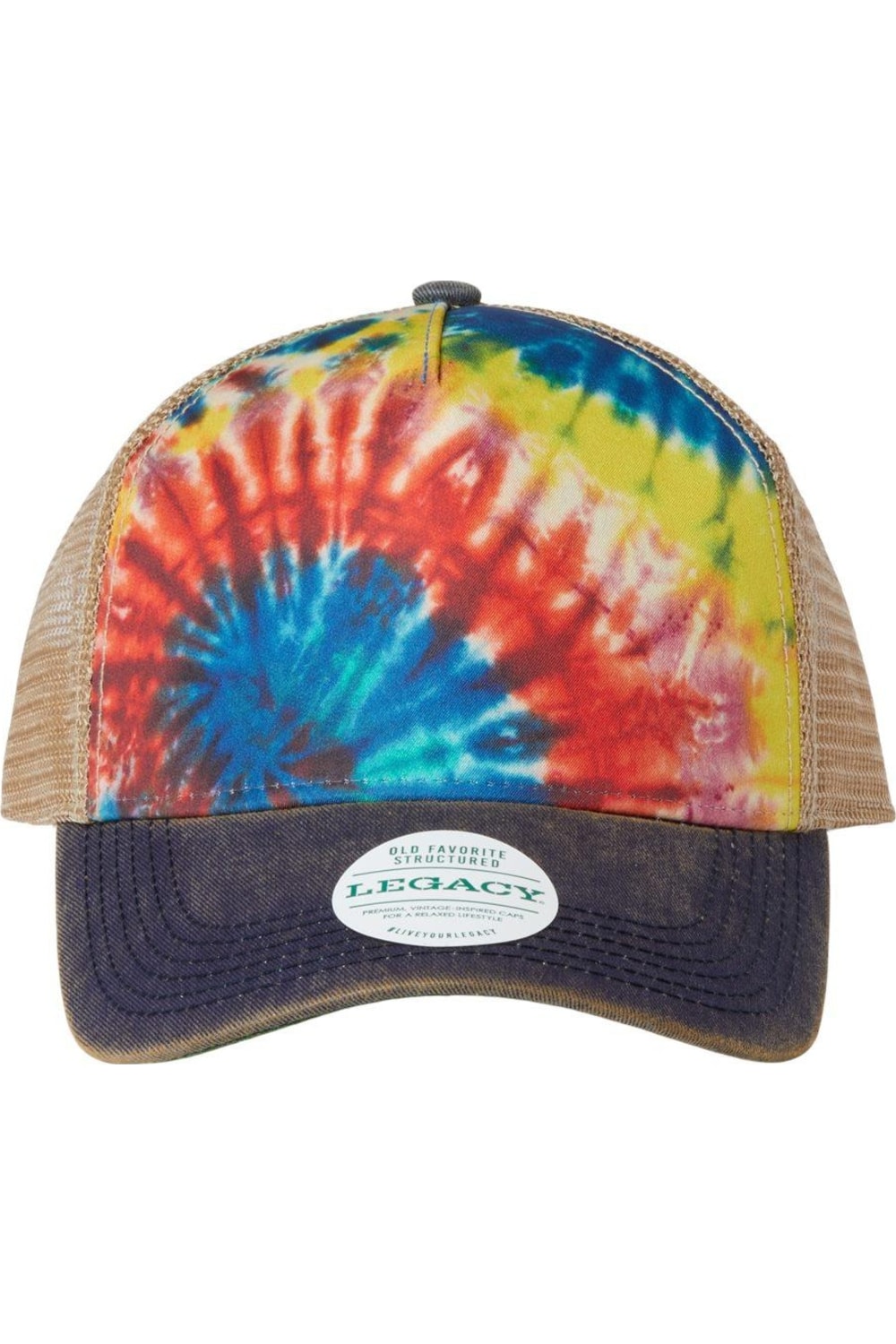 LEGACY Старая любимая пятипанельная кепка дальнобойщика, цвет rainbow tie dye/ navy/ khaki
LEGACY Старая любимая пятипанельная кепка дальнобойщика, цвет rainbow tie dye/ navy/ khaki