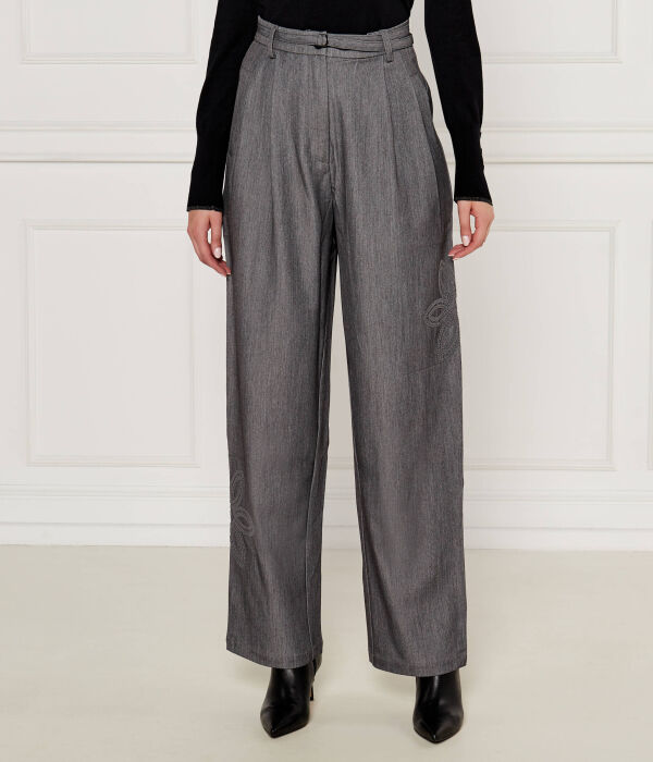 Брюки с поясом Flare fit Desigual, серый
Брюки с поясом Flare fit Desigual, серый