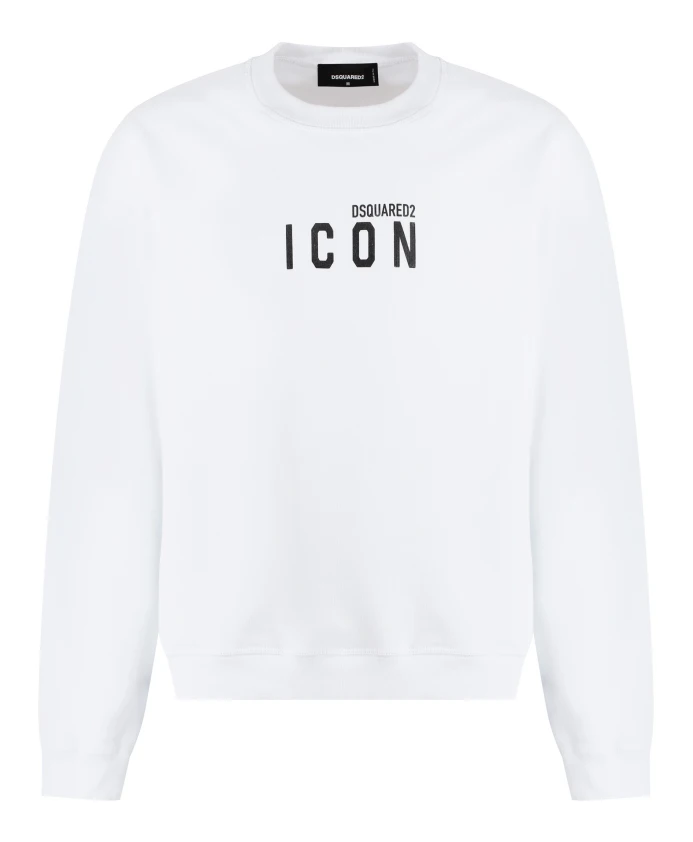 Хлопковая толстовка с круглым вырезом и логотипом Dsquared2, белый
Хлопковая толстовка с круглым вырезом и логотипом Dsquared2, белый