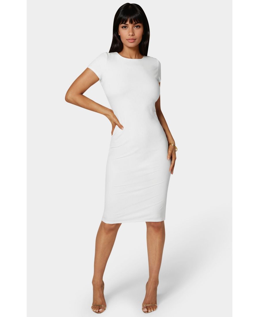 Женское платье-футболка миди с коротким рукавом в рубчик Bebe, White, Белый, Женское платье-футболка миди с коротким рукавом в рубчик Bebe, White
Женское платье-футболка миди с коротким рукавом в рубчик Bebe, White, Белый, Женское платье-футболка миди с коротким рукавом в рубчик Bebe, White