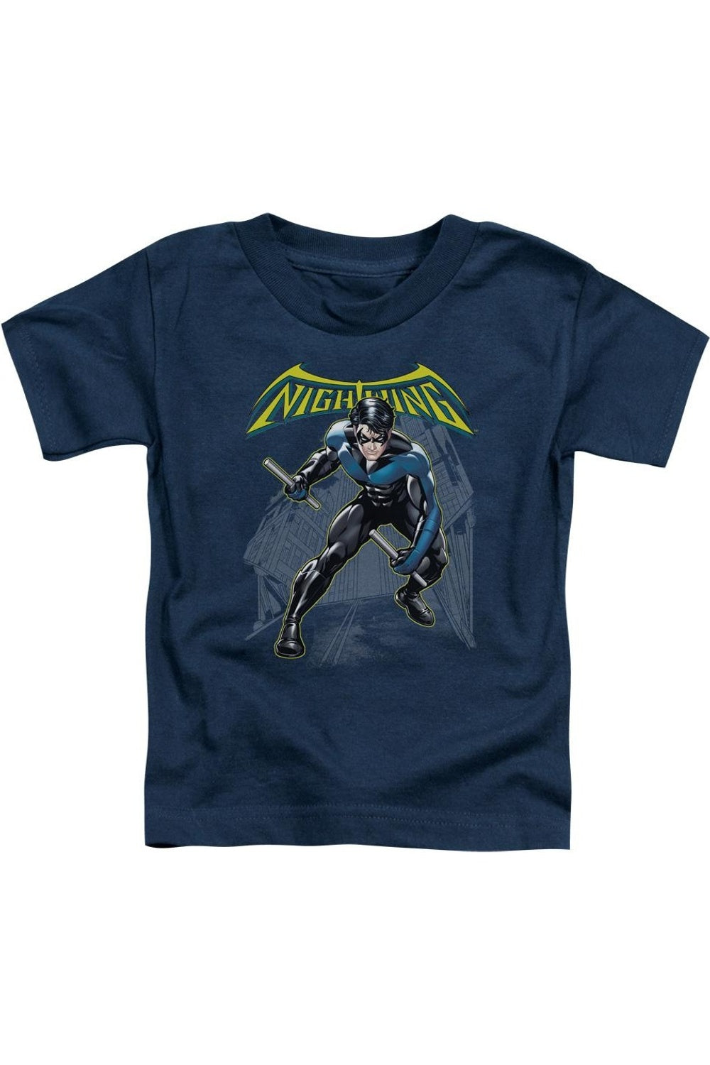 Футболка с коротким рукавом Batman Nightwing для малышей Gildan, темно-синий 
Футболка с коротким рукавом Batman Nightwing для малышей Gildan, темно-синий