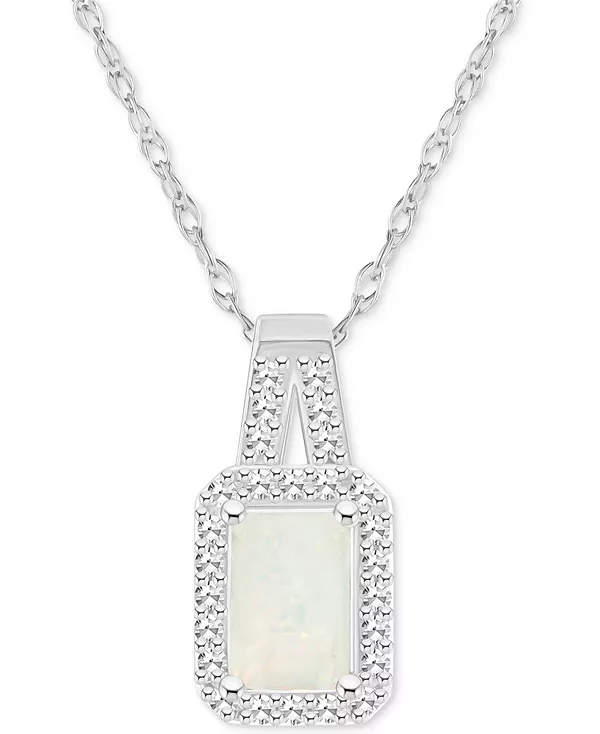 Ожерелье с подвеской в виде гало из аквамарина (1/2 карата tw) и бриллианта (1/8 карата tw) длиной 18 дюймов из стерлингового серебра (также из опала) Macy'S, opal
Ожерелье с подвеской в виде гало из аквамарина (1/2 карата tw) и бриллианта (1/8 карата tw) длиной 18 дюймов из стерлингового серебра (также из опала) Macy'S, opal